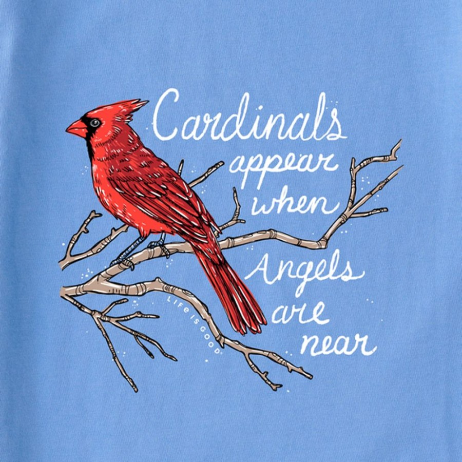 Women Life is Good Graphic Tees | Women'S Cardinals Appear Crusher Tee Cornflower Blue