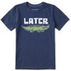 Kids Life is Good Graphic Tees | Kids Later Gator Crusher Tee Darkest Blue