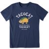 Kids Life is Good Graphic Tees | Kids Tacocat Crusher Tee Darkest Blue