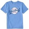 Kids Life is Good Graphic Tees | Kids Lig Ballyard Script Logo Crusher Tee Cornflower Blue