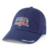 Men Life is Good Hats | Land Of The Free Camper Chill Cap Darkest Blue