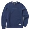 Men Life is Good Sweatshirts & Hoodies | Men'S Lig Wordmark Horizontal Simply True Fleece Crew Darkest Blue