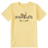 Kids Life is Good Graphic Tees | Kids Vintage Al With Flowers Crusher Tee Sandy Yellow