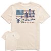 Men Life is Good Graphic Tees | Men'S Jake & Rocket Americana Hike Short Sleeve Tee Putty White