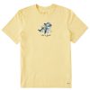 Men Life is Good Graphic Tees | Men'S Adirondack Jake Crusher Tee Sandy Yellow