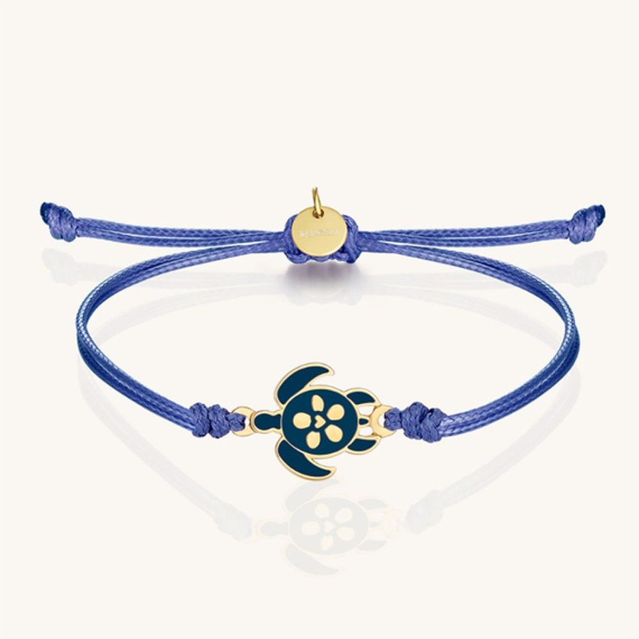 Women MantraBand Jewelry | Mantraband Turtle Thread Bracelet Blue