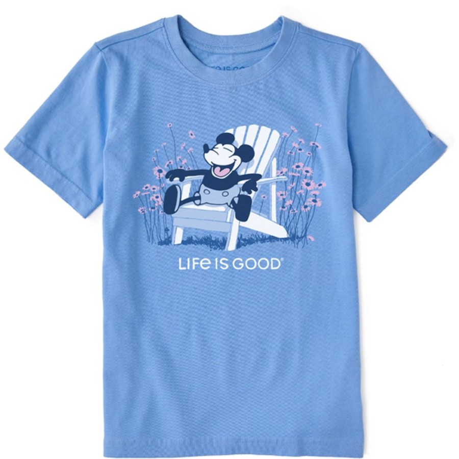 Kids Life is Good Graphic Tees | Kids Realisn'T Steamboat Will Adirondack Crusher Tee Cornflower Blue