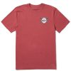 Men Life is Good Graphic Tees | Men'S Baseball And Bats Crusher Tee Faded Red