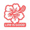 Home Life is Good Stickers & Magnets | Lig Hibiscus Die Cut Sticker Mango Orange