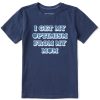 Kids Life is Good Graphic Tees | Kids Clean Optimism From My Mom Crusher Tee Darkest Blue