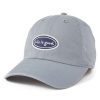 Men Life is Good Hats | Lig Vintage Oval Chill Cap Stone Blue