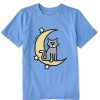 Kids Life is Good Graphic Tees | Kids Vintage Al Moon & Stars Crusher Tee Cornflower Blue