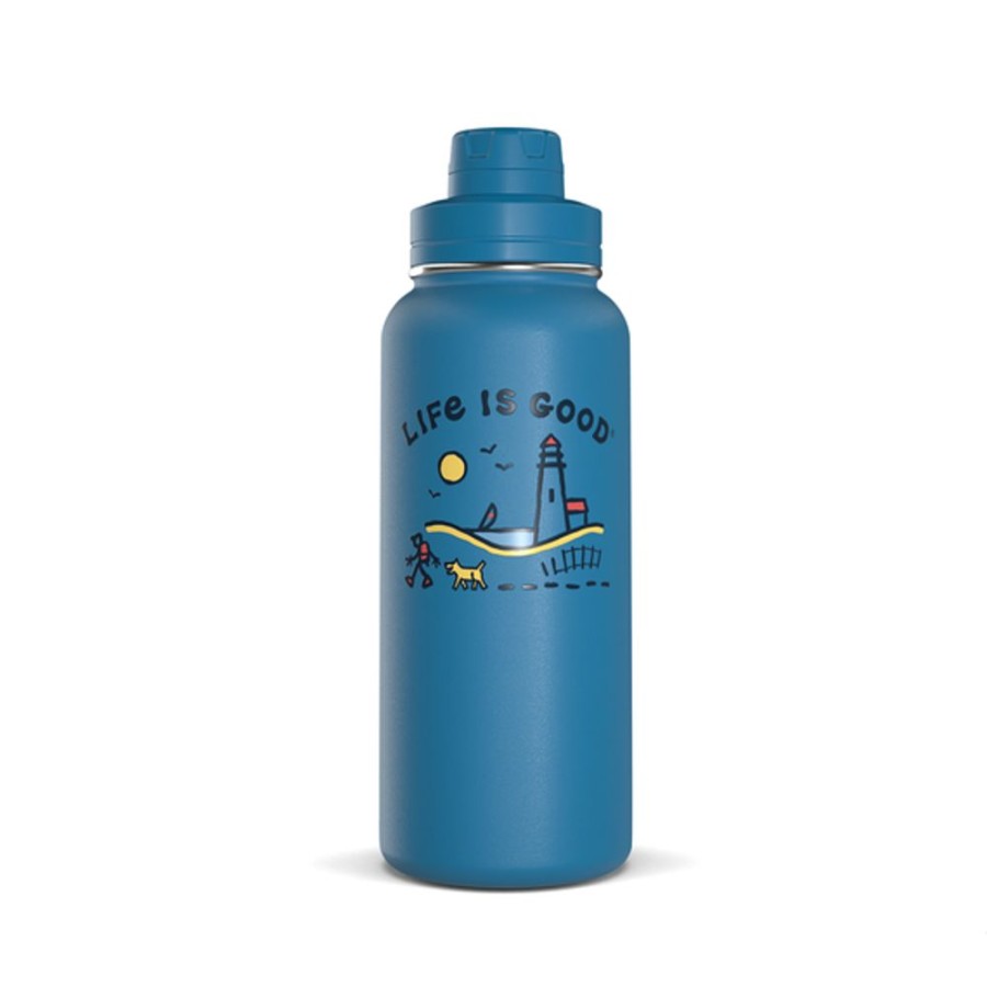 Home Hydrapeak Mugs | Lighthouse Walk 32Oz Stainless Steel Water Bottle Sky