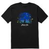 Men Life is Good Graphic Tees | Men'S Shine On Dog Landscape Short Sleeve Tee Jet Black