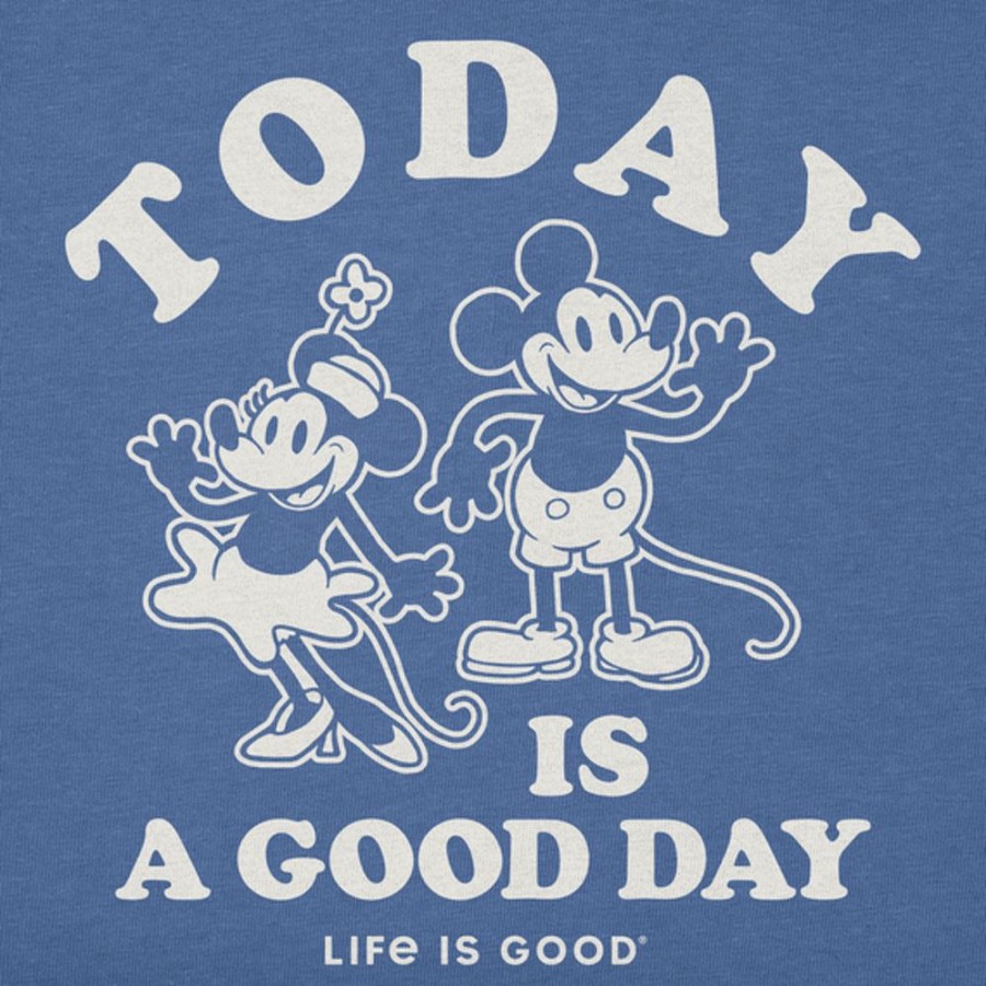 Kids Life is Good Graphic Tees | Kids Clean Today Is A Good Day Willie Crusher Tee Vintage Blue