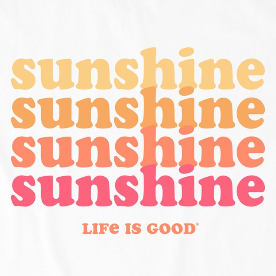 Kids Life is Good Graphic Tees | Kids Clean Sunshine Crusher Tee Cloud White