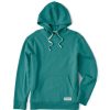 Men Life is Good Sweatshirts & Hoodies | Men'S Solid Simply True Fleece Hoodie Spruce Green