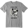 Men Life is Good Graphic Tees | Men'S Clean Willie Tight Shipwreck Short Sleeve Tee Heather Gray