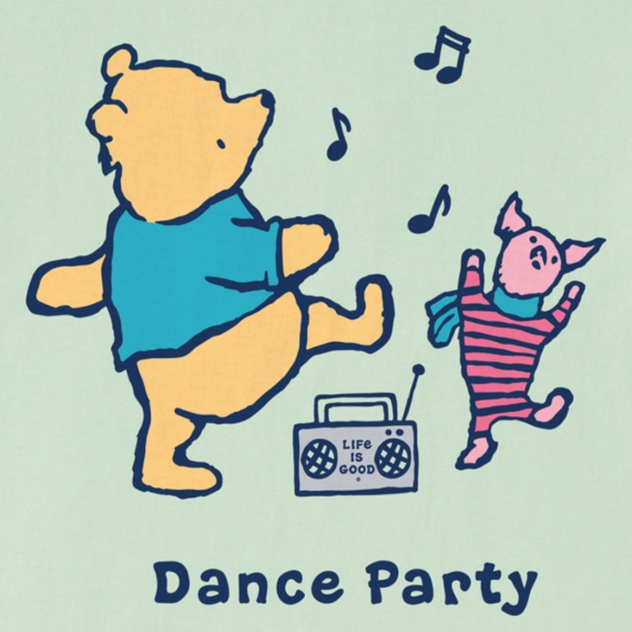 Kids Life is Good | Toddler Winnie & P Dance Party Crusher Tee Sage Green