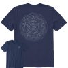 Men Life is Good Graphic Tees | Men'S Keys To Happiness Superpowers Short Sleeve Tee Darkest Blue