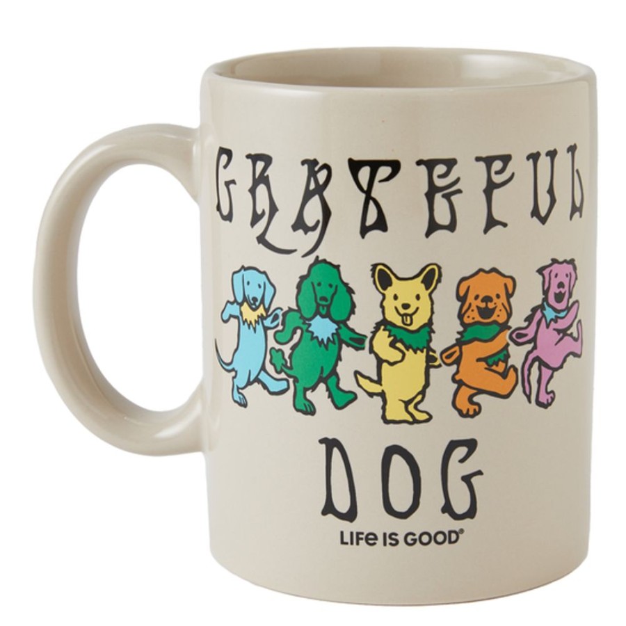 Home Life is Good Mugs | Grateful Dog Jake'S Mug Bone