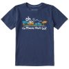 Kids Life is Good Graphic Tees | Kids Oh The Places Trailer Crusher Tee Darkest Blue