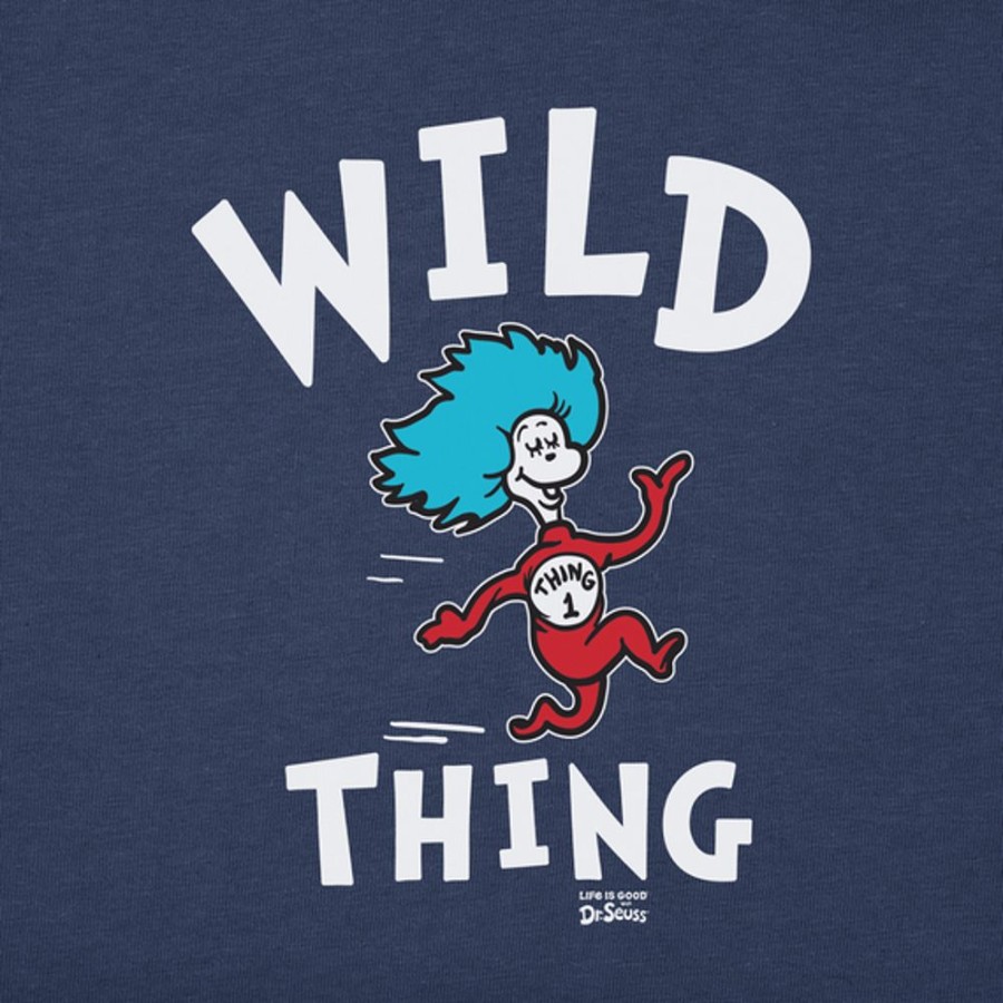 Kids Life is Good Graphic Tees | Kids Wild Thing Number 1 Crusher Tee Darkest Blue