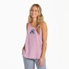 Women Life is Good Active & Slub Tops | Women'S All In Atv Textured Slub Tank Violet Purple