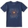 Kids Life is Good Graphic Tees | Kids Pretty Cool Universe Crusher Tee Darkest Blue