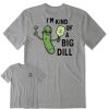 Home Life is Good Pickleball | Men'S Big Dill Pickleball Short Sleeve Tee Heather Gray