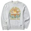 Men Life is Good Sweatshirts & Hoodies | Men'S Groovy Grand Canyon Poster Simply True Fleece Crew Light Heather Gray