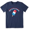 Kids Life is Good Graphic Tees | Kids Stay Cool Usa Pop Crusher Tee Darkest Blue