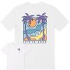 Men Life is Good Graphic Tees | Men'S Retro Palms Short Sleeve Tee Cloud White