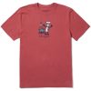 Men Life is Good Graphic Tees | Men'S Jake Grill Crusher Tee Faded Red