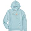 Women Life is Good Sweatshirts & Hoodies | Women'S Cove La Jolla Simply True Fleece Hoodie Beach Blue