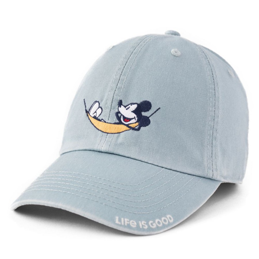 Women Life is Good Hats | Steamboat Willie Hammock Icon Branded Chill Cap Smoky Blue