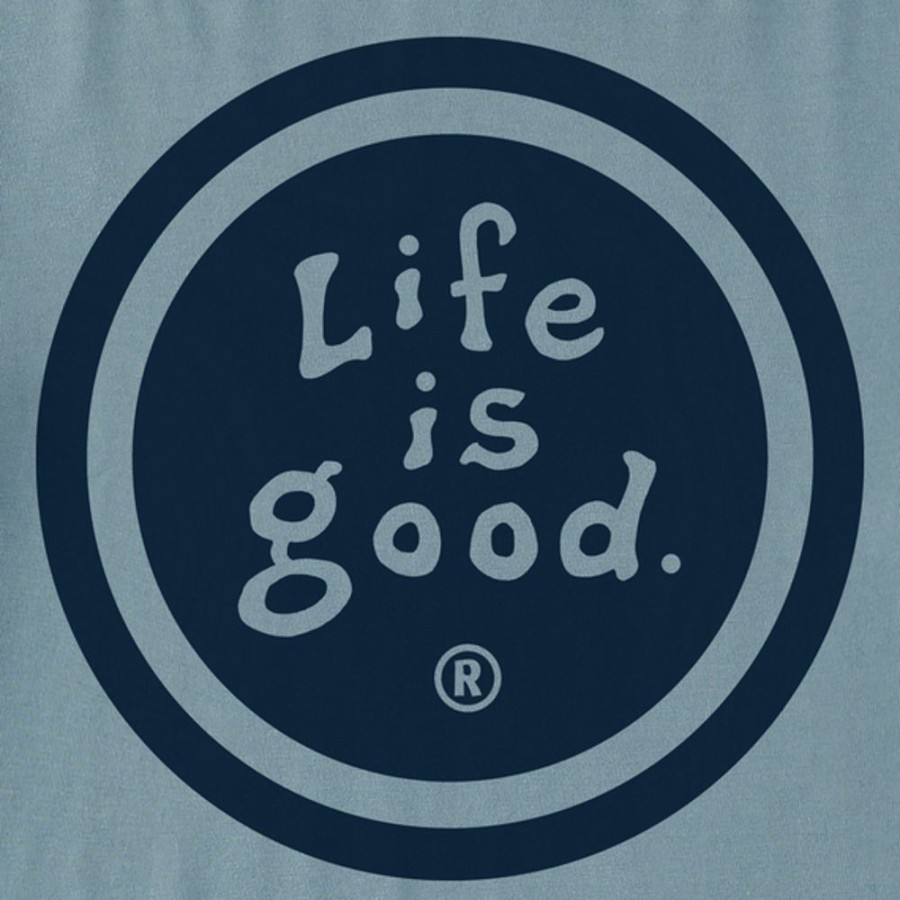 Men Life is Good Sweatshirts & Hoodies | Men'S Lig Vintage Coin Simply True Fleece Crew Smoky Blue