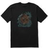 Men Life is Good Graphic Tees | Men'S Groovy Bus La Jolla Crusher Tee Jet Black