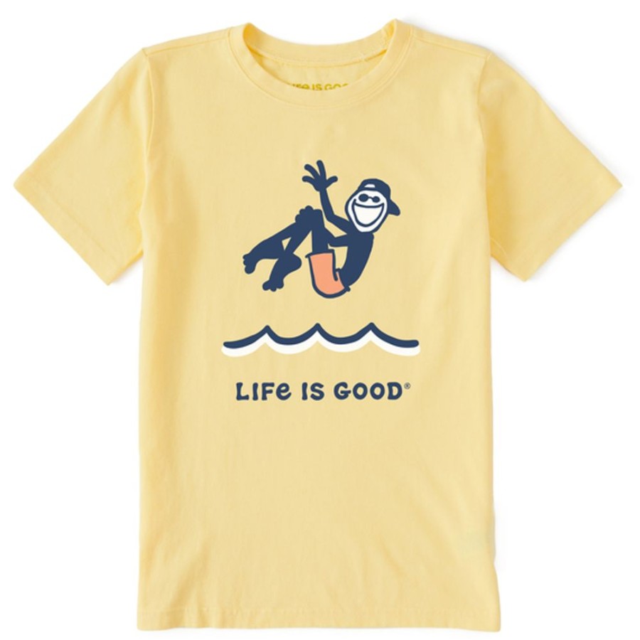 Kids Life is Good Graphic Tees | Kids Jake Cannonball Crusher Tee Sandy Yellow