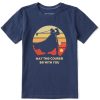 Kids Life is Good Graphic Tees | Kids Geometric May The Course Be With You Crusher Tee Darkest Blue