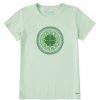 Women Life is Good Graphic Tees | Women'S Celtic Mandala Crusher Tee Sage Green