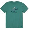 Men Life is Good Graphic Tees | Men'S Jake Two Hand Swing Crusher Tee Spruce Green