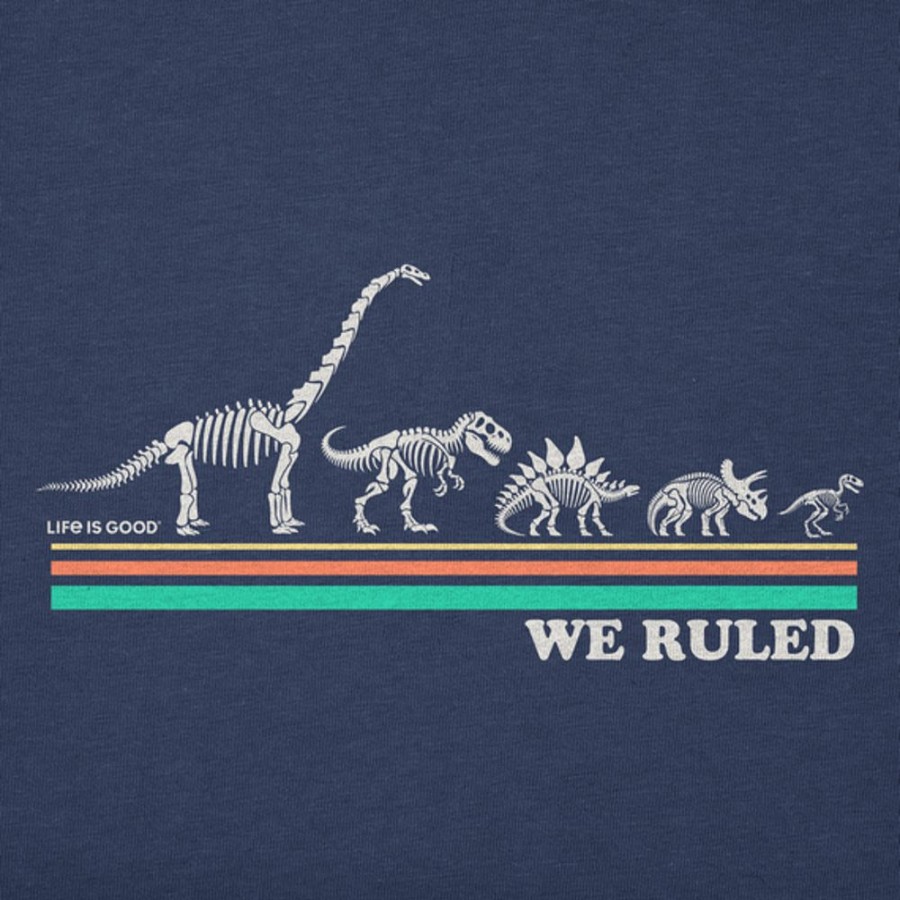 Kids Life is Good Graphic Tees | Kids Clean We Ruled Dino'S Crusher Tee Darkest Blue