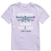 Kids Life is Good Graphic Tees | Kids Brave Wings Crusher Tee Lilac Purple