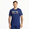 Men Life is Good Active & Slub Tops | Men'S Scenic Mountain Vista Active Tee Darkest Blue