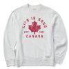 Men Life is Good Sweatshirts & Hoodies | Men'S Lig Canadiana Arc Simply True Fleece Crew Light Heather Gray