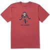 Men Life is Good Graphic Tees | Men'S Jake Mountain Bike Crusher Tee Faded Red