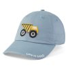 Men Life is Good Hats | Kids I Like Big Trucks Kids Chill Cap Smoky Blue