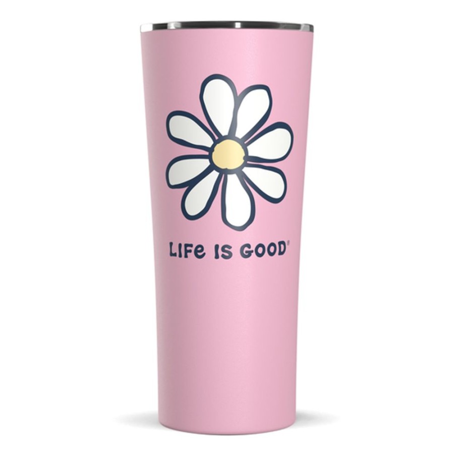 Home Hydrapeak Stainless Drinkware | Vintage Daisy 22Oz Stainless Steel Tumbler Seashell Pink