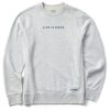 Men Life is Good Sweatshirts & Hoodies | Men'S Branded Clean Lig Simply True Fleece Crew Light Heather Gray